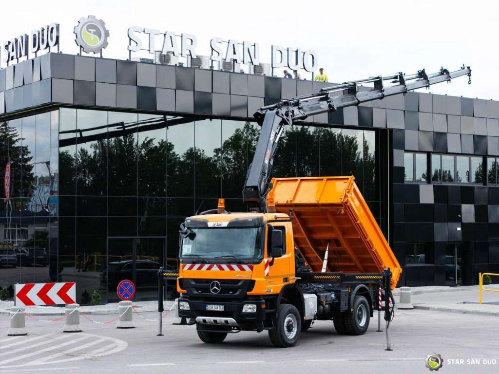 Mercedes-Benz Actros 1841 AK 4x4 Hiab 288E-7 Crane Kipper - Crane truck: picture 1 Mercedes-Benz Actros 1841 AK 4x4 Hiab 288E-7 Crane Kipper - Crane truck: picture 1