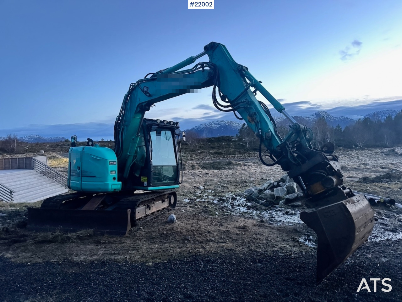 Kobelco 2016 Kobelco SK75SR Beltegraver m/ Rototilt og Pusseskuffe. - Excavator: picture 1 Kobelco 2016 Kobelco SK75SR Beltegraver m/ Rototilt og Pusseskuffe. - Excavator: picture 1