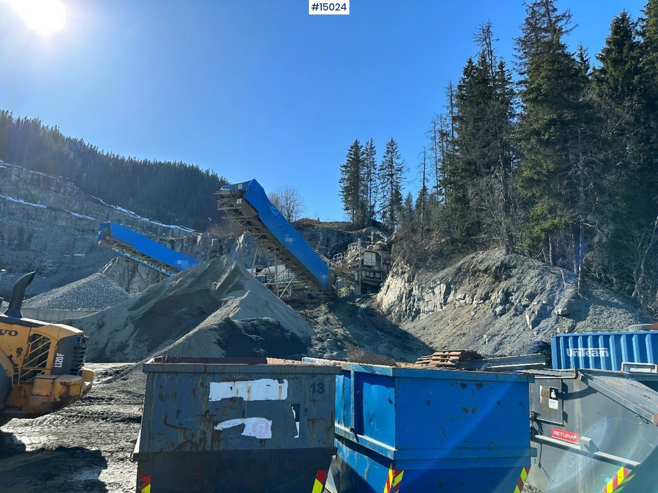 Crusher Komplett knuseverk m/ matestasjon, sikteverk, transportbånd og kjeftknuse: picture 13