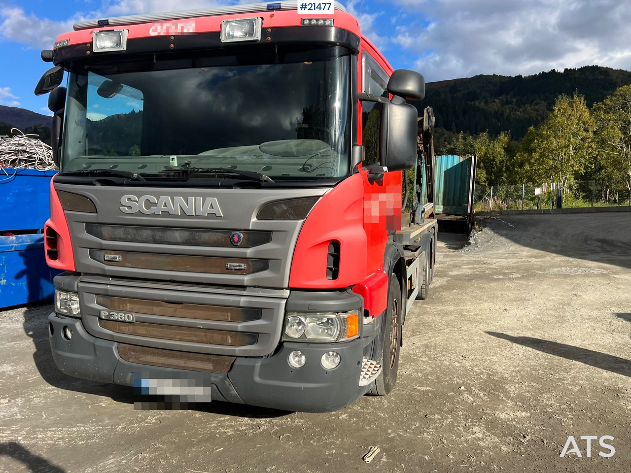 Container transporter/ Swap body truck Scania P360: picture 6