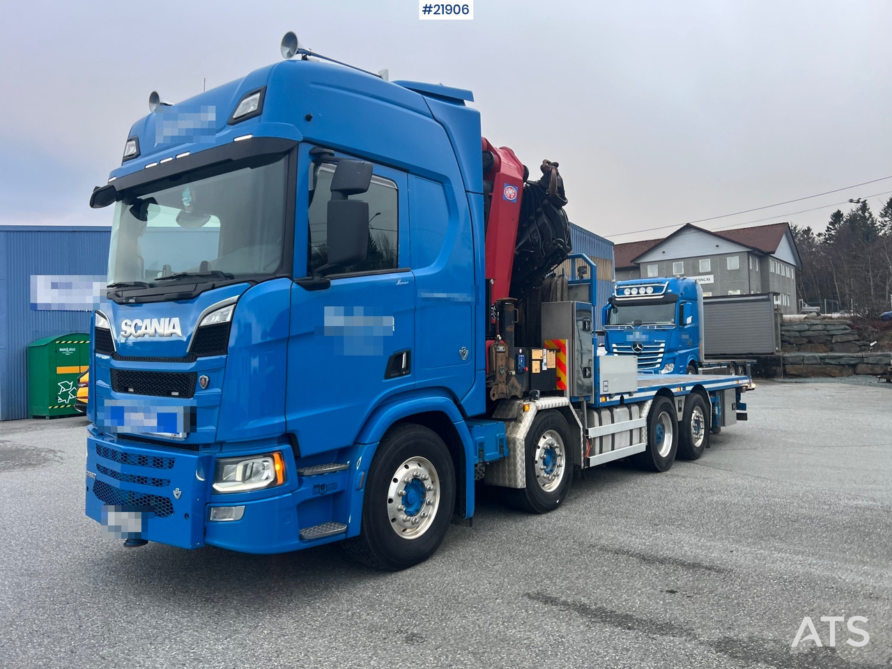 Scania R580 8x2 kranbil m/ 95t/m hmf kran, jibb , vinsj og konar planslep - Crane truck: picture 2 Scania R580 8x2 kranbil m/ 95t/m hmf kran, jibb , vinsj og konar planslep - Crane truck: picture 2