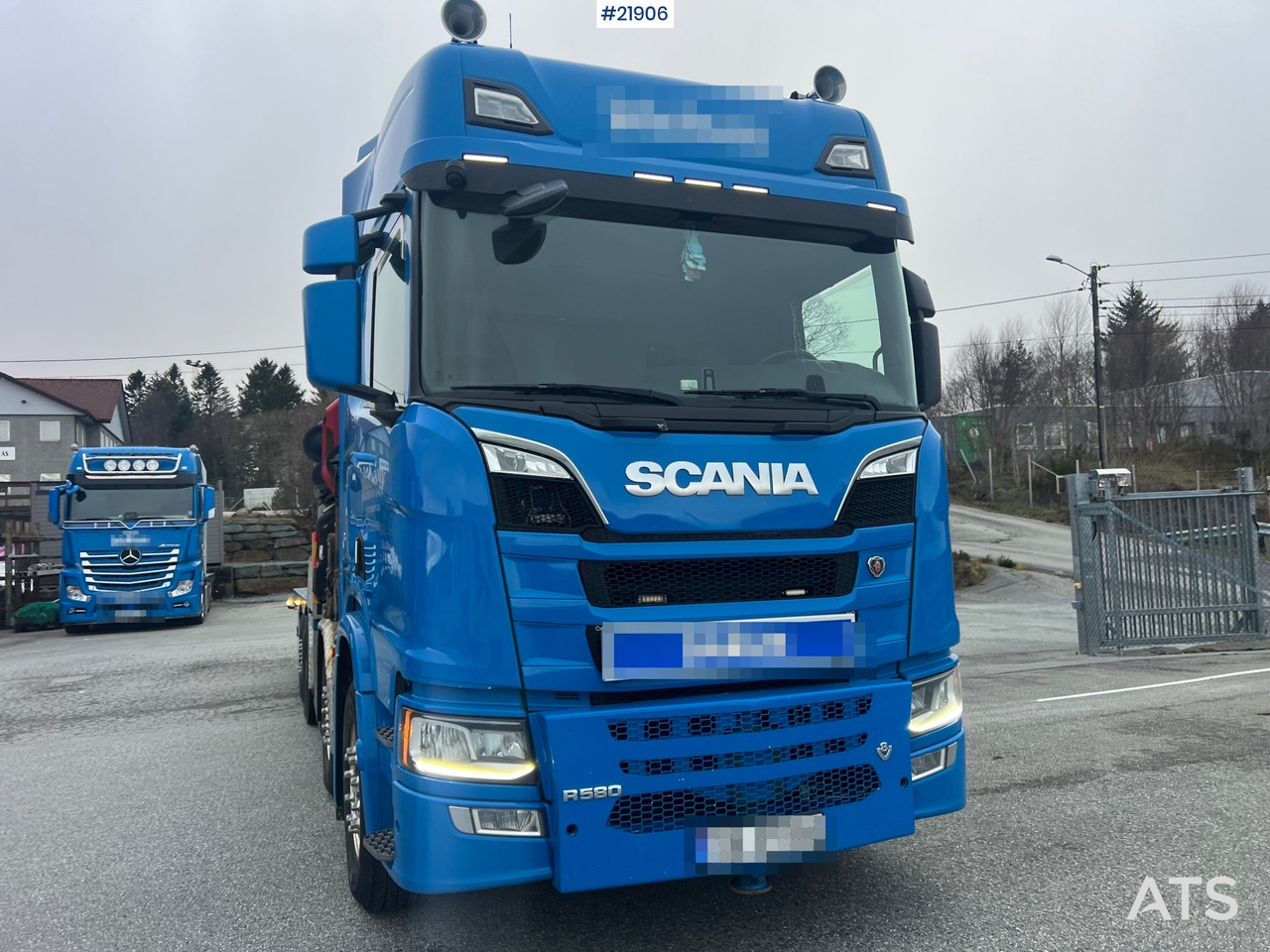 Scania R580 8x2 kranbil m/ 95t/m hmf kran, jibb , vinsj og konar planslep - Crane truck: picture 5 Scania R580 8x2 kranbil m/ 95t/m hmf kran, jibb , vinsj og konar planslep - Crane truck: picture 5