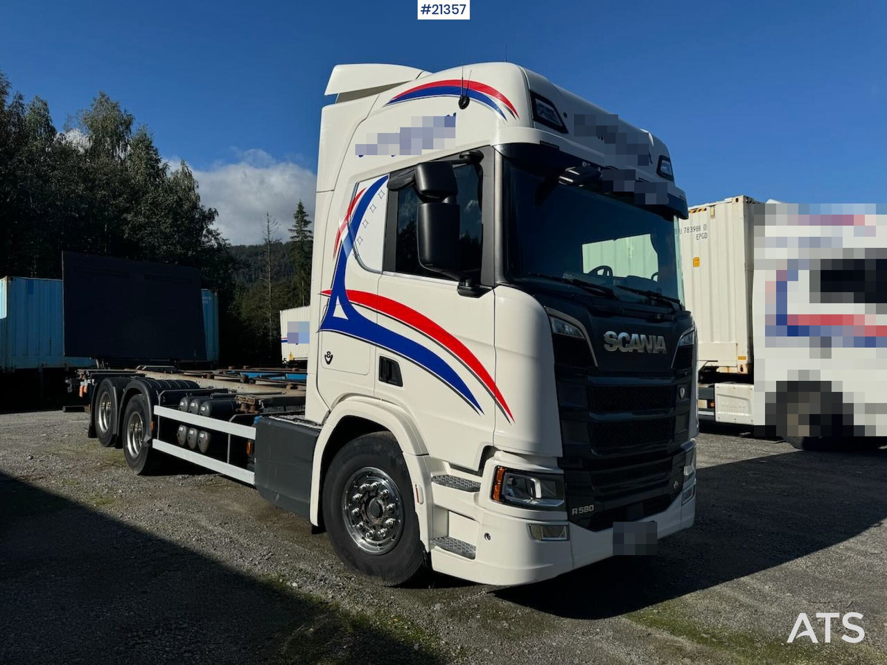 Scania R580 - Container transporter/ Swap body truck: picture 5 Scania R580 - Container transporter/ Swap body truck: picture 5