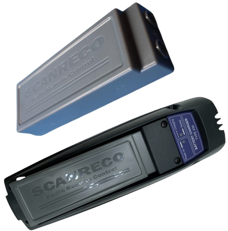 ORIGINAL SCANRECO PACK: 2 BATTERIES + 1 CHARGER OCB - Electrical system for Loader crane: picture 2 ORIGINAL SCANRECO PACK: 2 BATTERIES + 1 CHARGER OCB - Electrical system for Loader crane: picture 2