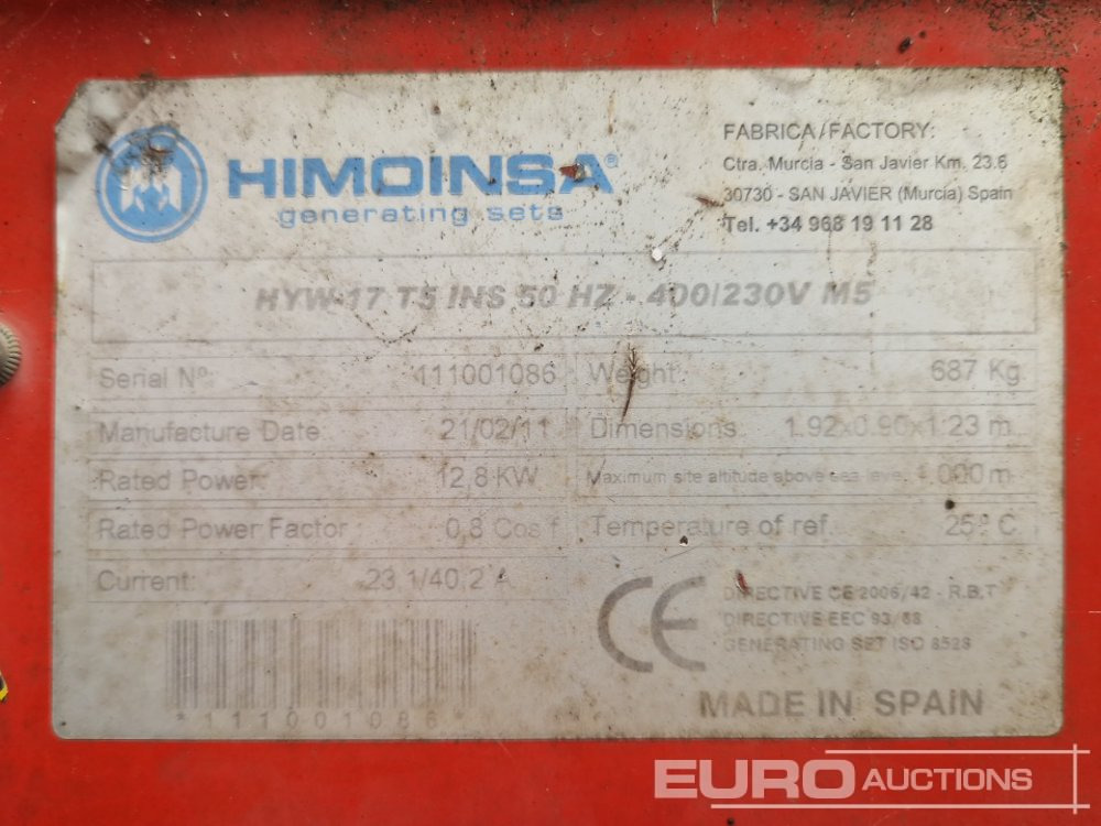 Generator set 2011 Himoinsa HYW17T5: picture 14