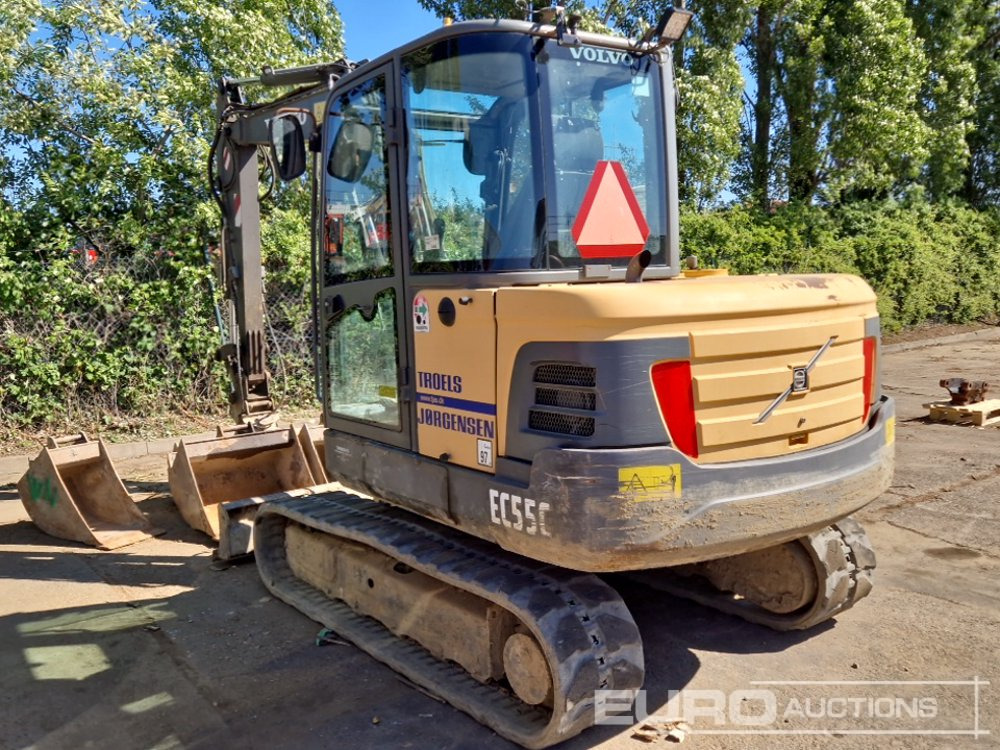 2013 Volvo EC55C - Mini excavator: picture 3 2013 Volvo EC55C - Mini excavator: picture 3