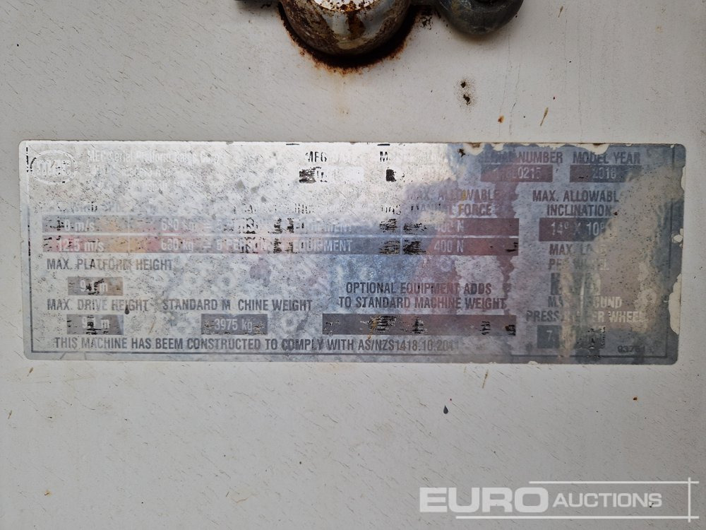 Scissor lift 2016 JLG MEC3084RT: picture 28