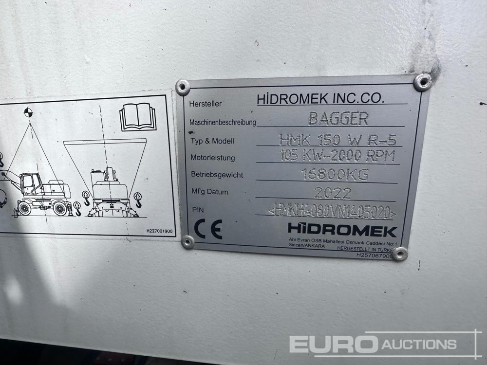 2022 Hidromek HMK150W R-5 - Wheel excavator: picture 3 2022 Hidromek HMK150W R-5 - Wheel excavator: picture 3