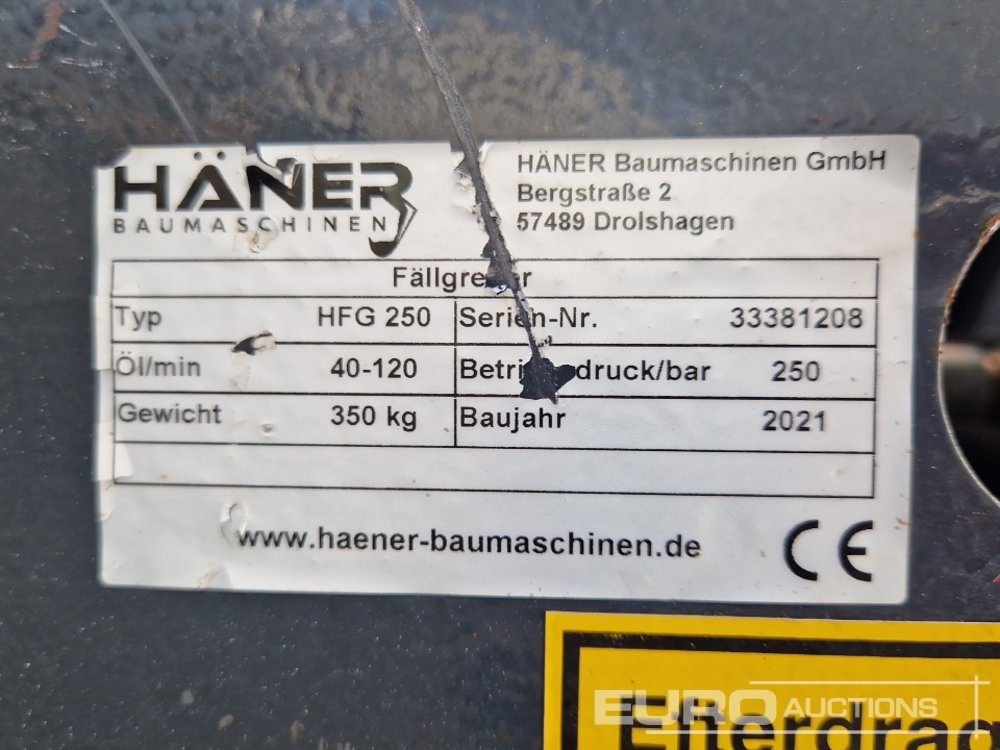 Attachment for Excavator Haner HFG250: picture 9