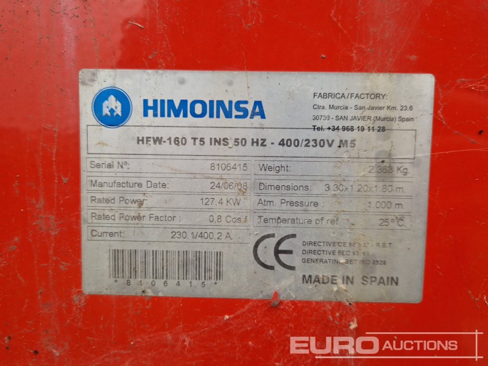 Generator set Himoinsa HFW160: picture 15