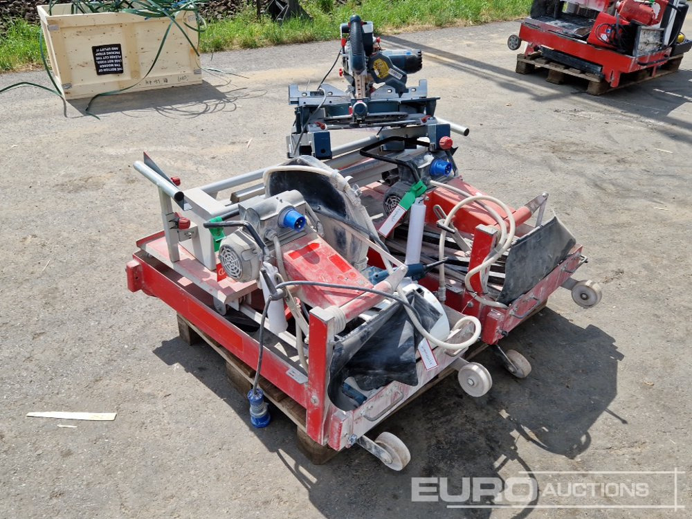 Pallet of Masonary Saws (2 of), Mitre Saw with Stand, Belt Sander, Nailgun - Construction equipment: picture 4 Pallet of Masonary Saws (2 of), Mitre Saw with Stand, Belt Sander, Nailgun - Construction equipment: picture 4