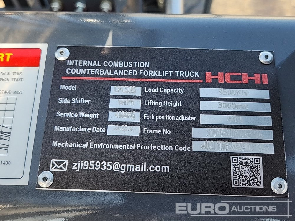Forklift Unused 2025 HCHI CPCD35: picture 36
