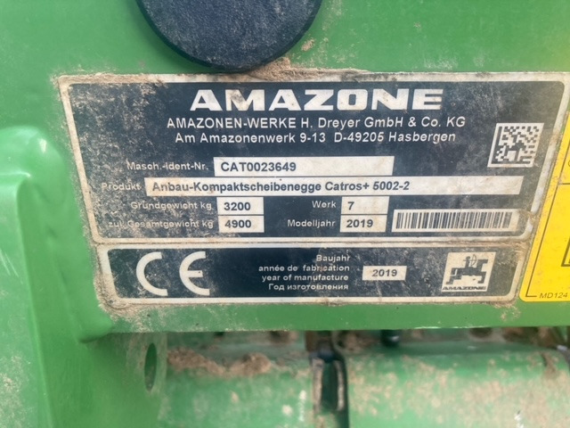 Amazone Catros  5002-2 - Disc harrow: picture 2 Amazone Catros  5002-2 - Disc harrow: picture 2