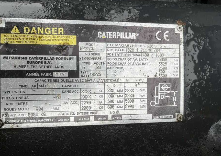 CAT Lift Trucks EP25CN - Electric forklift: picture 4 CAT Lift Trucks EP25CN - Electric forklift: picture 4