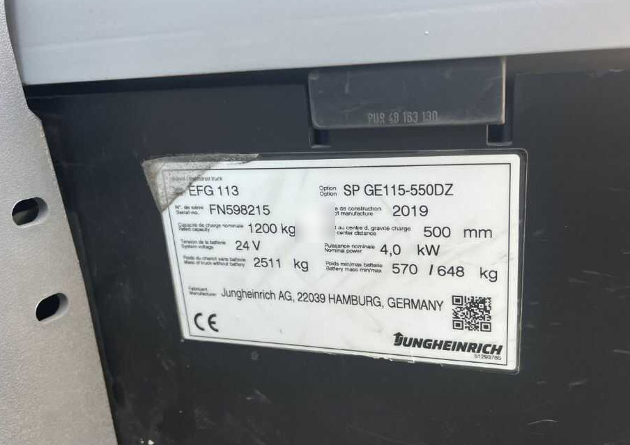 Jungheinrich EFG113 - Electric forklift: picture 4 Jungheinrich EFG113 - Electric forklift: picture 4