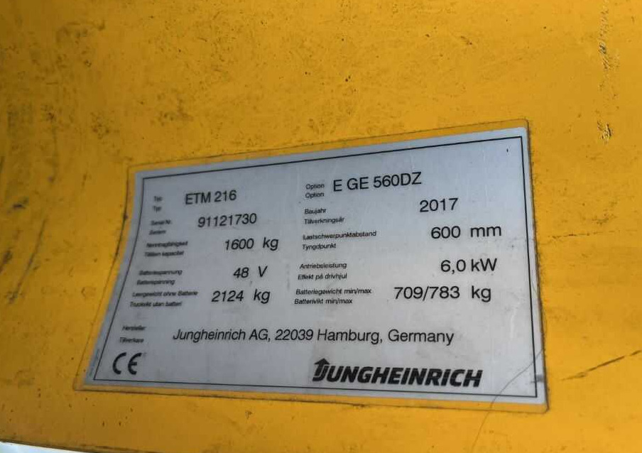 Jungheinrich ETM216 - Reach truck: picture 4 Jungheinrich ETM216 - Reach truck: picture 4