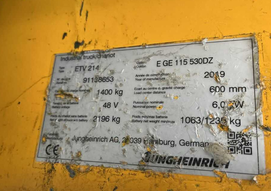 Jungheinrich ETV214 - Reach truck: picture 4 Jungheinrich ETV214 - Reach truck: picture 4