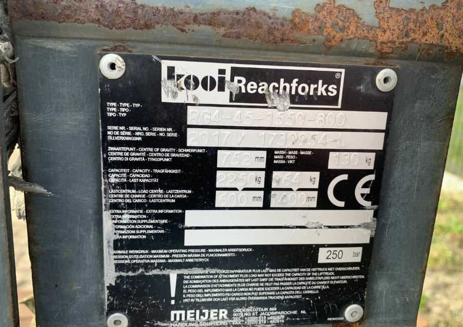 Kooi RG4-45-1550 - Boom for Material handling equipment: picture 1 Kooi RG4-45-1550 - Boom for Material handling equipment: picture 1