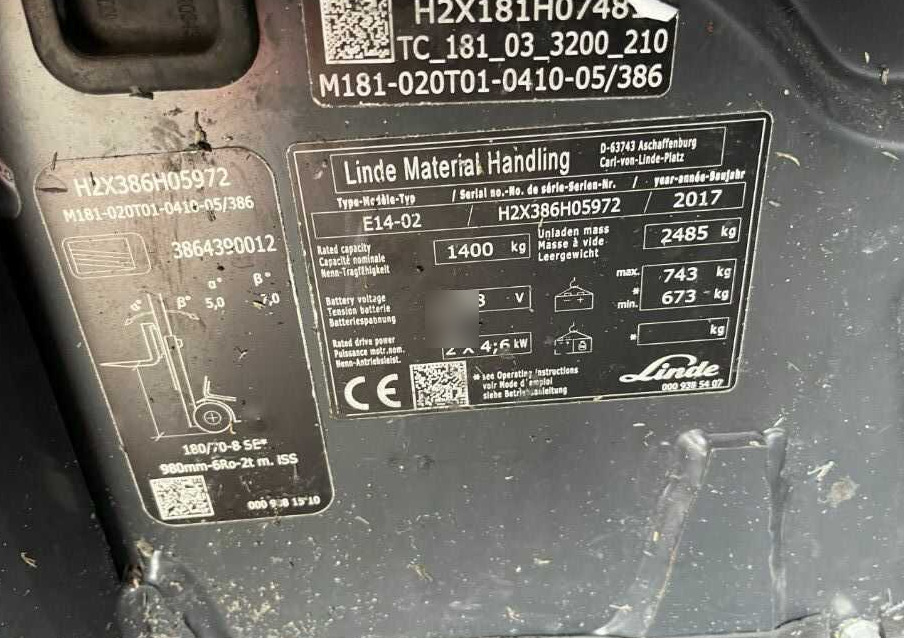 Linde E14-02 - Electric forklift: picture 4 Linde E14-02 - Electric forklift: picture 4