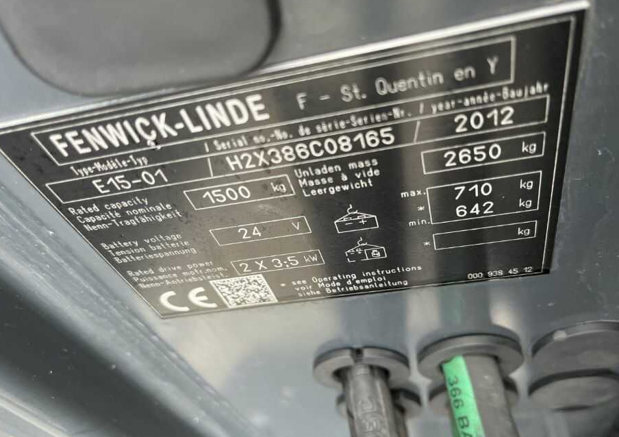 Linde E15-01 - Electric forklift: picture 4 Linde E15-01 - Electric forklift: picture 4