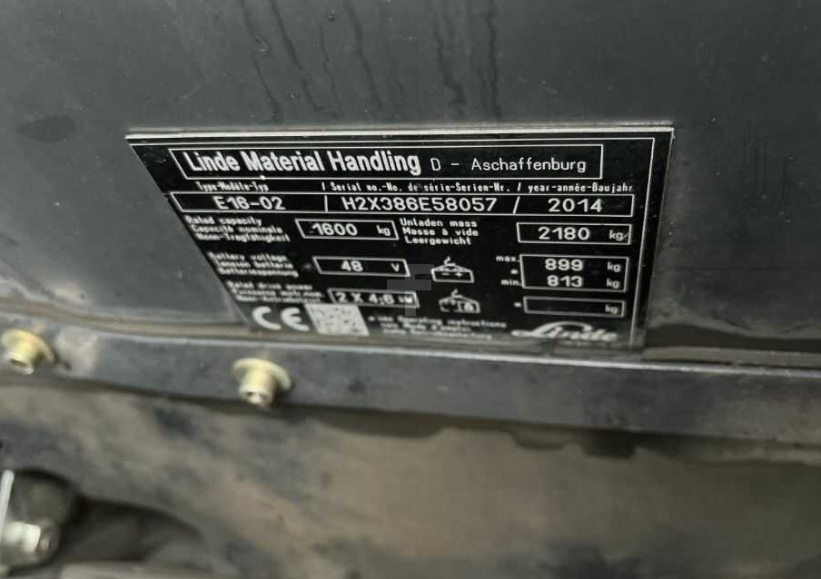 Linde E16-02 - Electric forklift: picture 4 Linde E16-02 - Electric forklift: picture 4