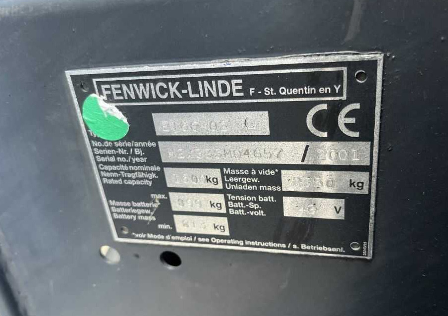 Linde E16C-01 - Electric forklift: picture 4 Linde E16C-01 - Electric forklift: picture 4