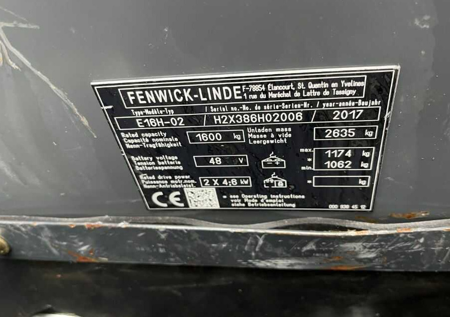 Linde E16H-02 - Electric forklift: picture 3 Linde E16H-02 - Electric forklift: picture 3
