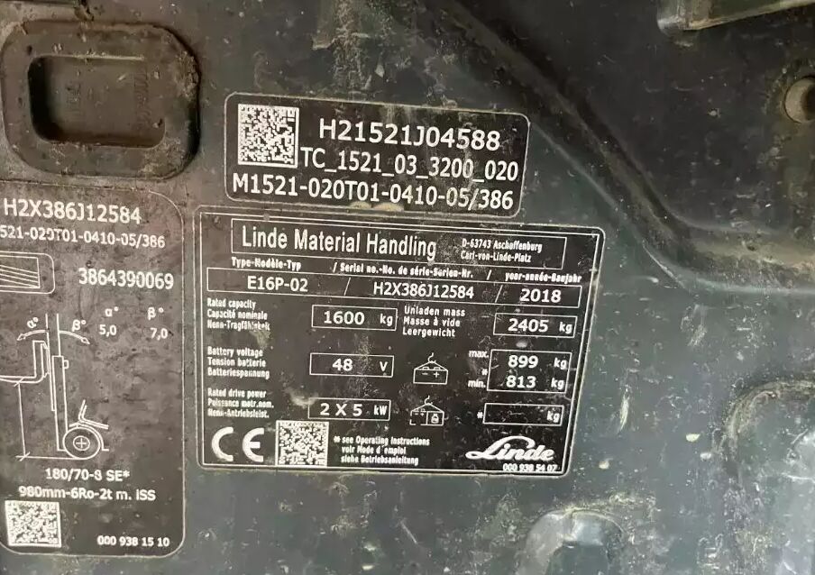 Linde E16P-02 - Electric forklift: picture 4 Linde E16P-02 - Electric forklift: picture 4