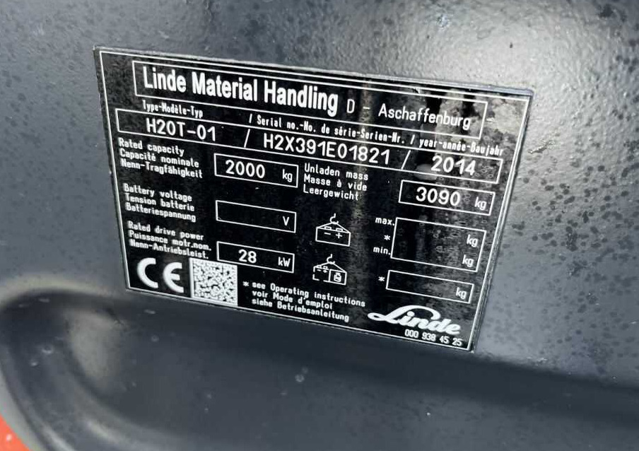 Linde H20T-01 - LPG forklift: picture 5 Linde H20T-01 - LPG forklift: picture 5