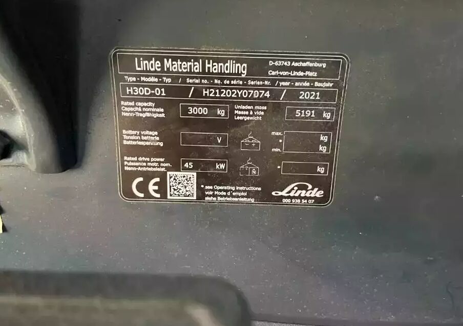 Linde H30D-01 - Diesel forklift: picture 4 Linde H30D-01 - Diesel forklift: picture 4