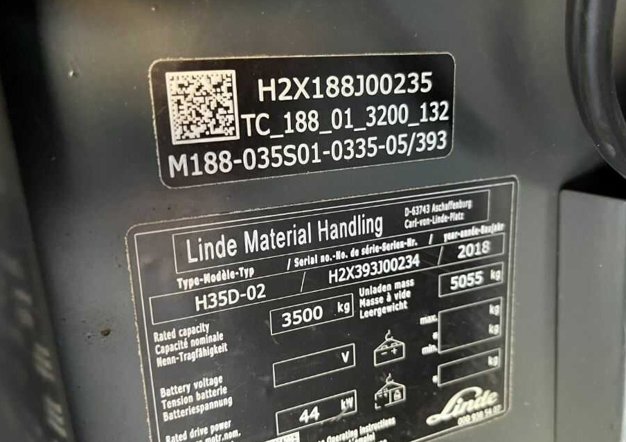 Diesel forklift Linde H35D-02: picture 8