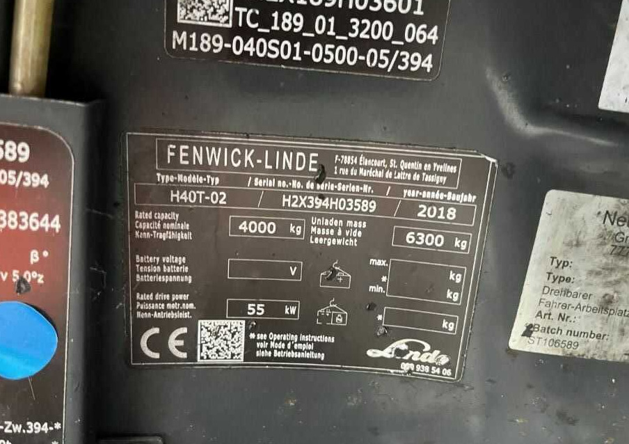 Linde H40T-02 - LPG forklift: picture 4 Linde H40T-02 - LPG forklift: picture 4