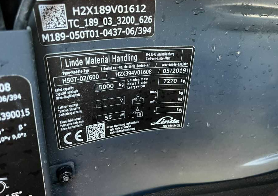 Linde H50T-02/600 - LPG forklift: picture 4 Linde H50T-02/600 - LPG forklift: picture 4