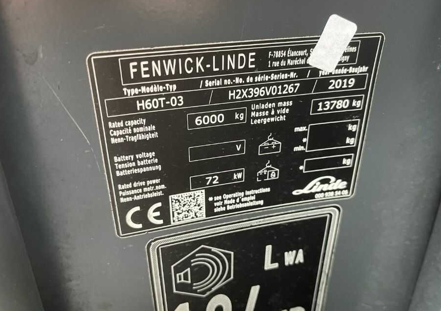 Linde H60T-03 - LPG forklift: picture 4 Linde H60T-03 - LPG forklift: picture 4