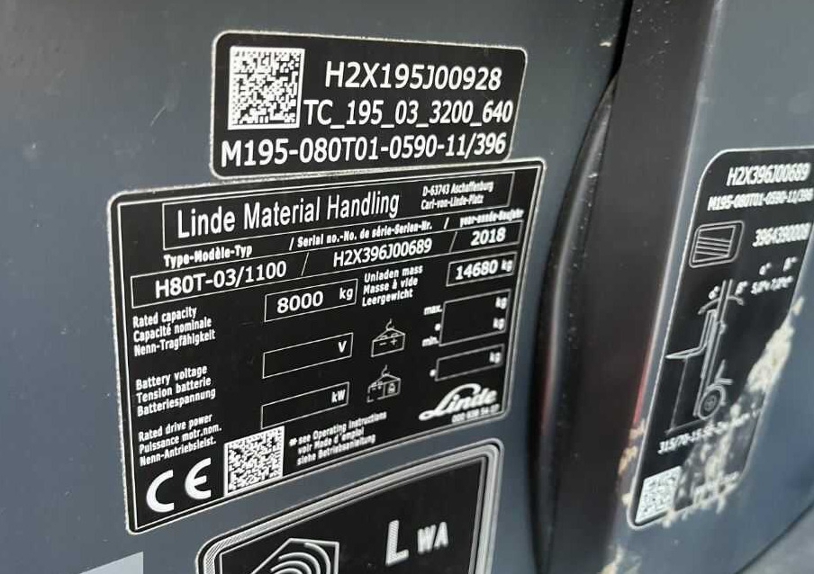 Linde H80T-03/1100 - LPG forklift: picture 4 Linde H80T-03/1100 - LPG forklift: picture 4