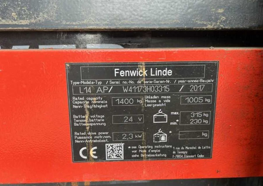 Linde L14AP - Stacker: picture 4 Linde L14AP - Stacker: picture 4