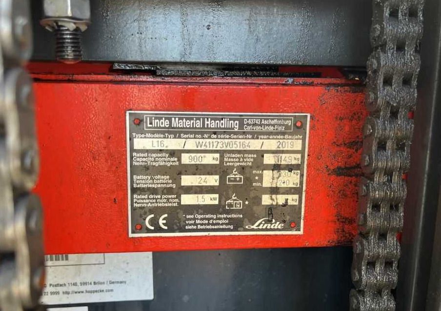 Linde L16 - Stacker: picture 4 Linde L16 - Stacker: picture 4
