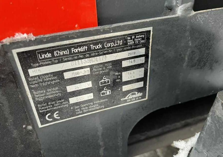 Linde MT15 - Pallet truck: picture 4 Linde MT15 - Pallet truck: picture 4