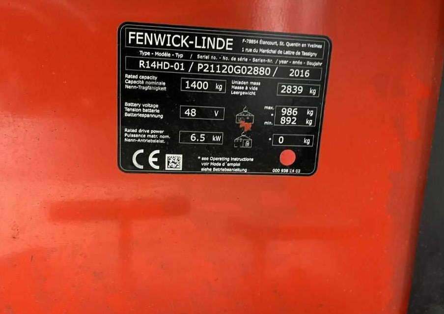 Linde R14HD-01 - Reach truck: picture 4 Linde R14HD-01 - Reach truck: picture 4