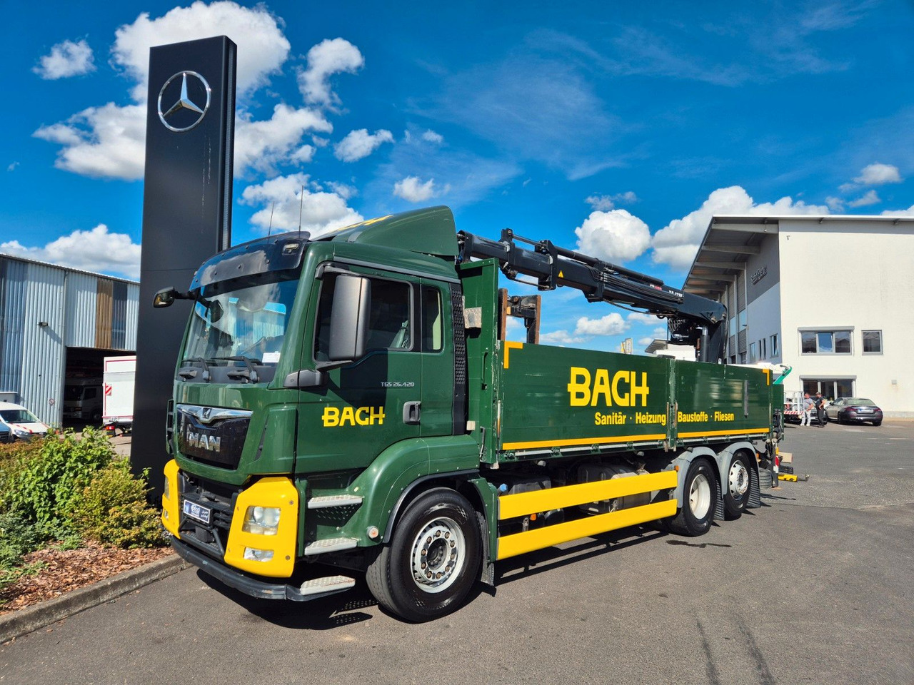 Dropside/ Flatbed truck MAN TGS 26.420 6x2-4 LL Hiab 177K PRO 2 Stück: picture 22