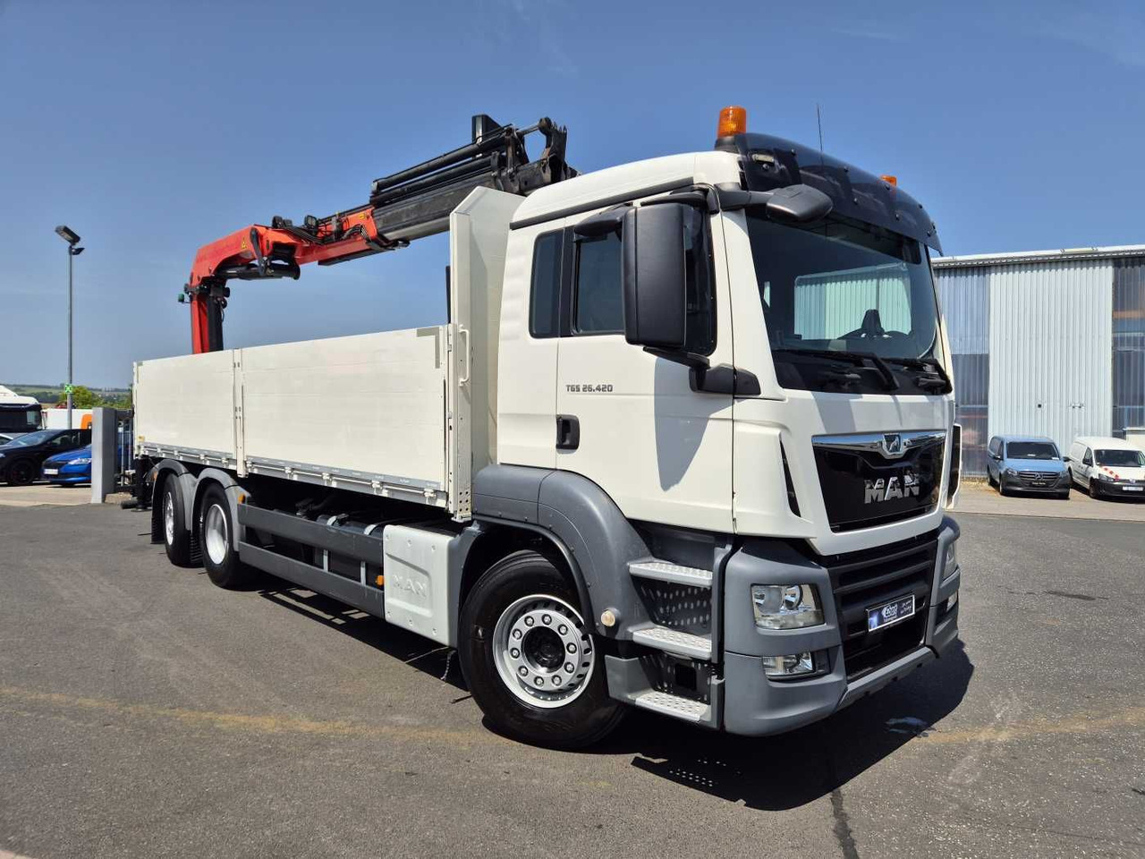MAN TGS 26.420 6x2-4 LL Palfinger PK 22002-EH B Funk - Dropside/ Flatbed truck: picture 3 MAN TGS 26.420 6x2-4 LL Palfinger PK 22002-EH B Funk - Dropside/ Flatbed truck: picture 3