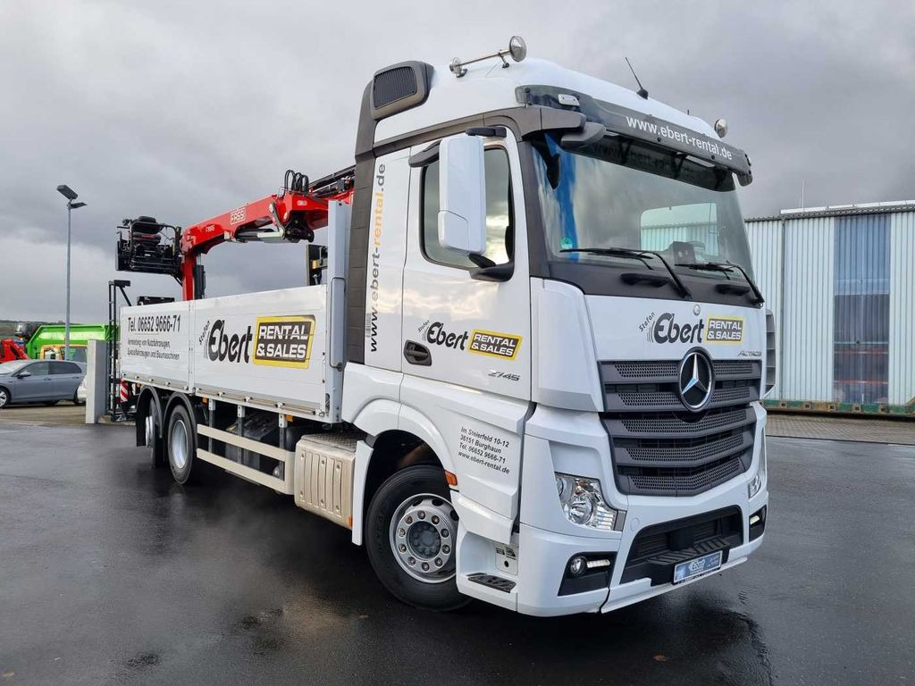 Mercedes-Benz Actros 2745 L 6x2 Baustoffpritsche+Kran Retarder Mercedes-Benz Actros 2745 L 6x2 Baustoffpritsche+Kran Retarder - Crane truck, Dropside/ Flatbed truck: picture 3 Mercedes-Benz Actros 2745 L 6x2 Baustoffpritsche+Kran Retarder Mercedes-Benz Actros 2745 L 6x2 Baustoffpritsche+Kran Retarder - Crane truck, Dropside/ Flatbed truck: picture 3