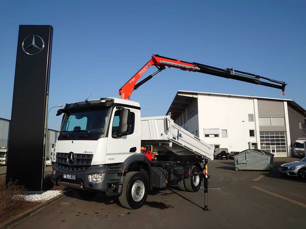 Mercedes-Benz Arocs 1832 KK 4x2 Kipper+Kran Fassi F120+Funk - Tipper, Crane truck: picture 2 Mercedes-Benz Arocs 1832 KK 4x2 Kipper+Kran Fassi F120+Funk - Tipper, Crane truck: picture 2