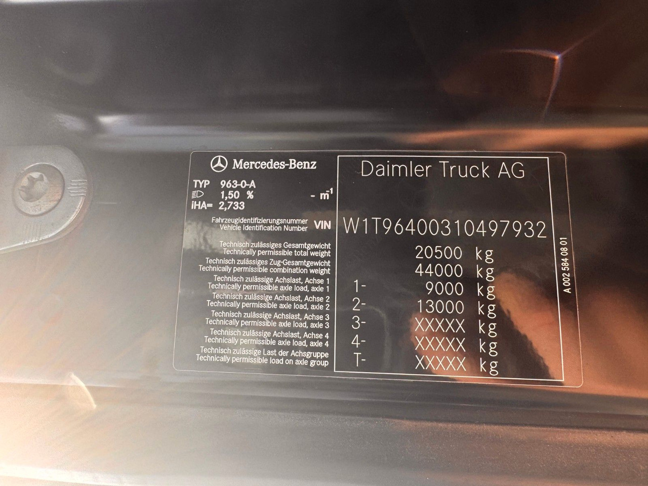 Leasing of  Mercedes-Benz Arocs 1853 LS 4x4 HAD Palfinger Q170Z96+Doll H3L Mercedes-Benz Arocs 1853 LS 4x4 HAD Palfinger Q170Z96+Doll H3L: picture 29