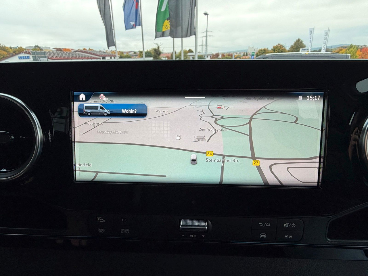 Flatbed van, Combi van Mercedes-Benz Sprinter 317 CDI 3665 9G DoKa AHK Klima Kamera: picture 15