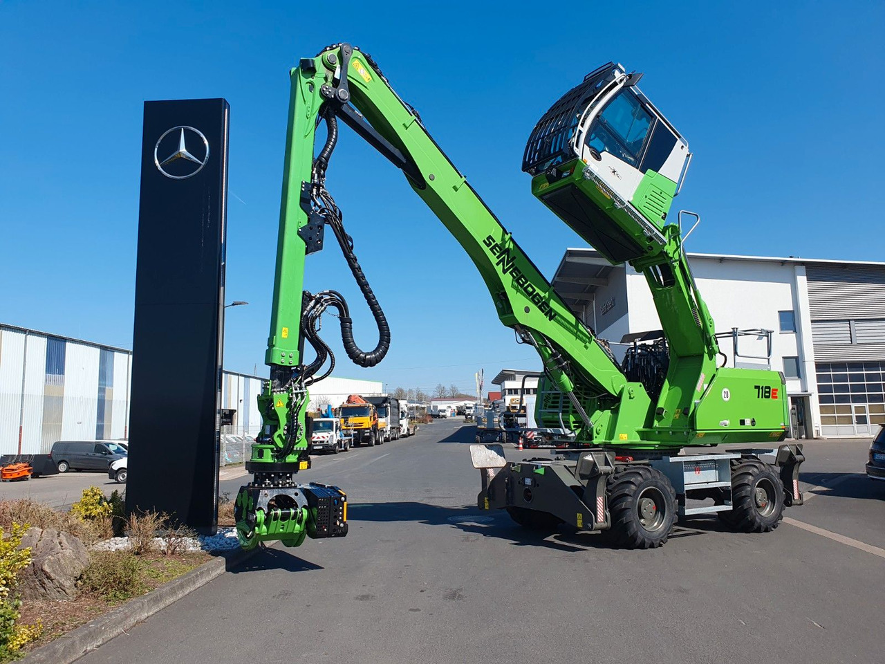 Sennebogen 718 / inkl. Albach Fällzange / nur 640h! - Wheel excavator: picture 1 Sennebogen 718 / inkl. Albach Fällzange / nur 640h! - Wheel excavator: picture 1
