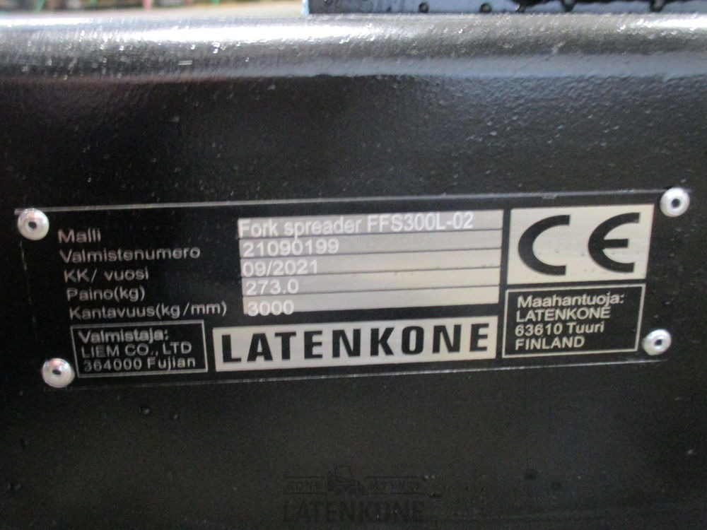 Forks for Construction machinery Laten Trukkipiikkien levityssovite 3000kg: picture 18