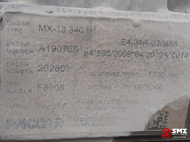 DAF Occ Motor DAF XF106 EURO 6 MX13 340 - Engine for Truck: picture 5 DAF Occ Motor DAF XF106 EURO 6 MX13 340 - Engine for Truck: picture 5