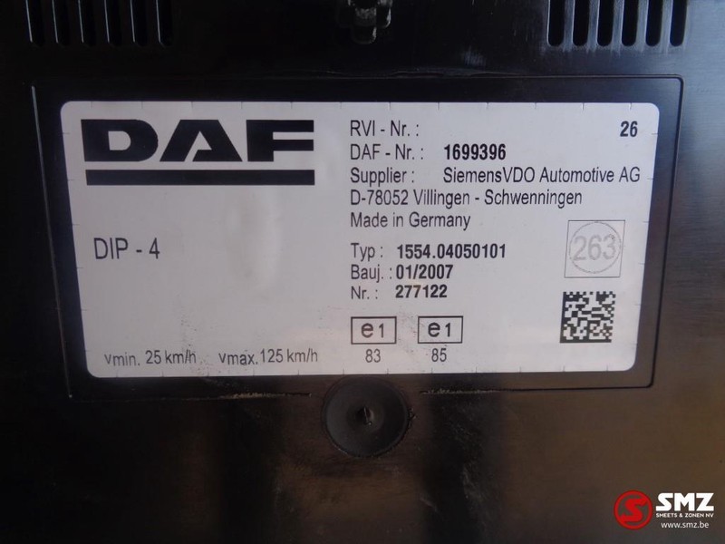 DAF Occ instrumentenpaneel daf xf105 - Dashboard for Truck: picture 3 DAF Occ instrumentenpaneel daf xf105 - Dashboard for Truck: picture 3