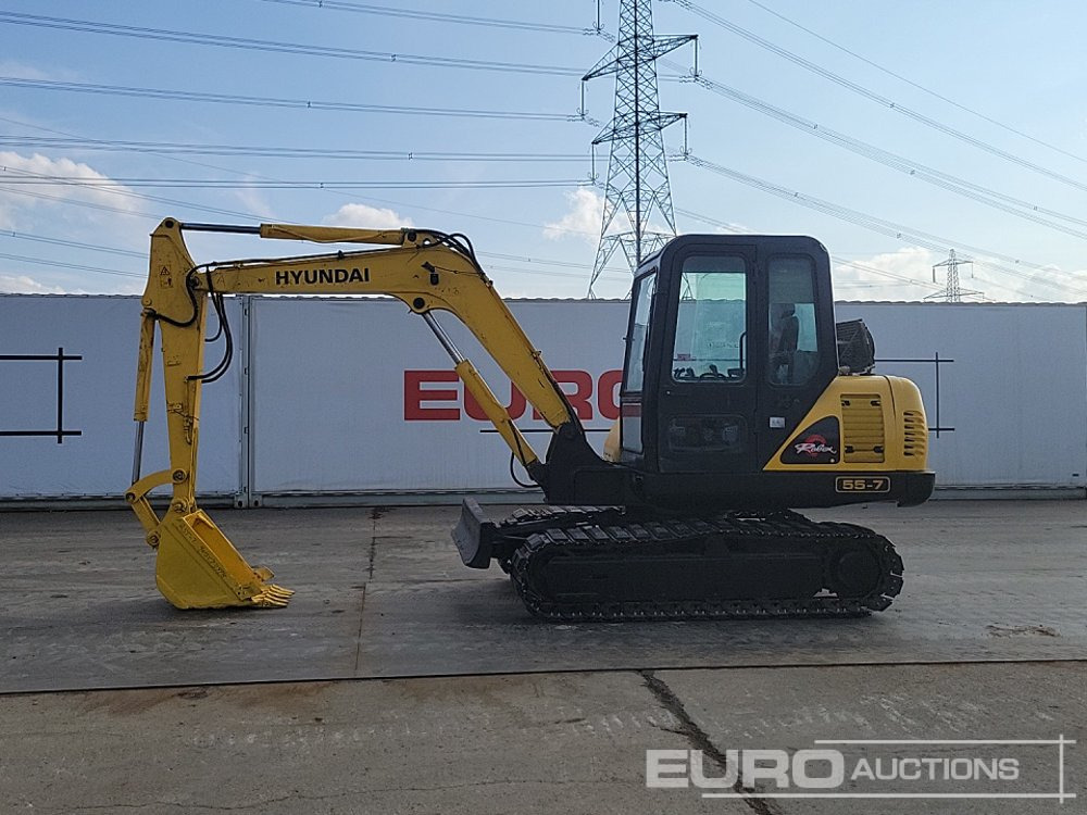 2013 Hyundai R55-7 - Mini excavator: picture 2 2013 Hyundai R55-7 - Mini excavator: picture 2